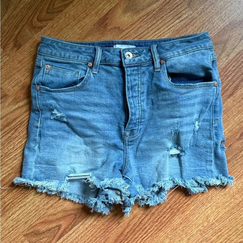 Distressed Denim Women Shorts